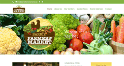 Desktop Screenshot of barriefarmersmarket.ca